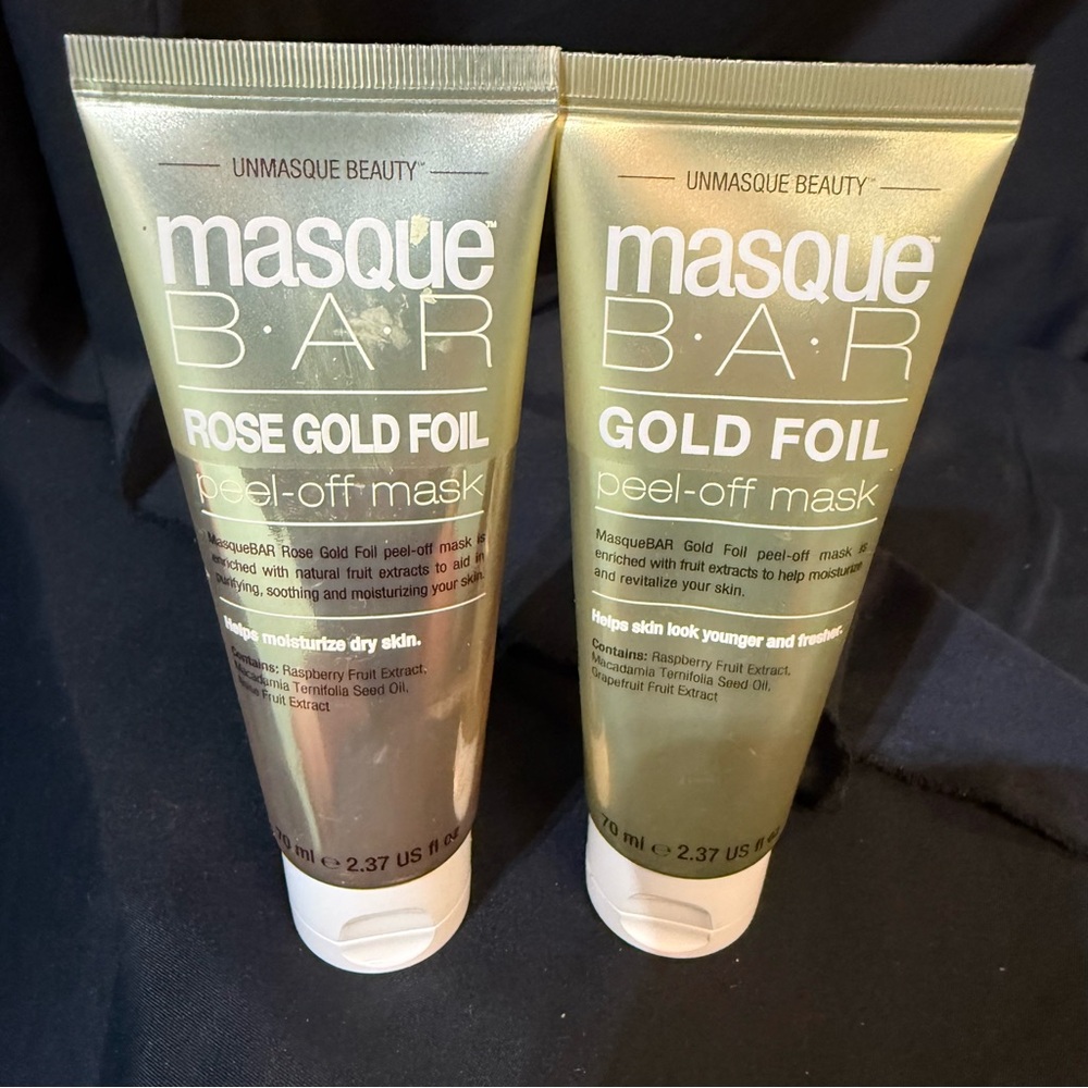 Rose Gold and Gold Foil Peel-Off Mask Set